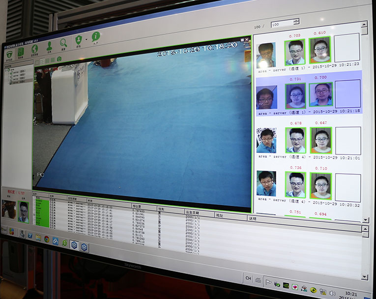 ビデオ顔識別分析システム